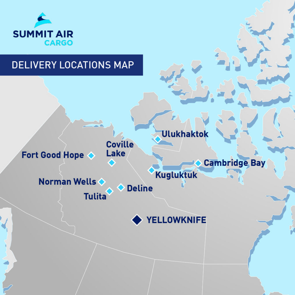 Summit Air Cargo delivery locations